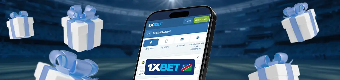 1xBet mobile welcome bonus and other promotions in Namibia